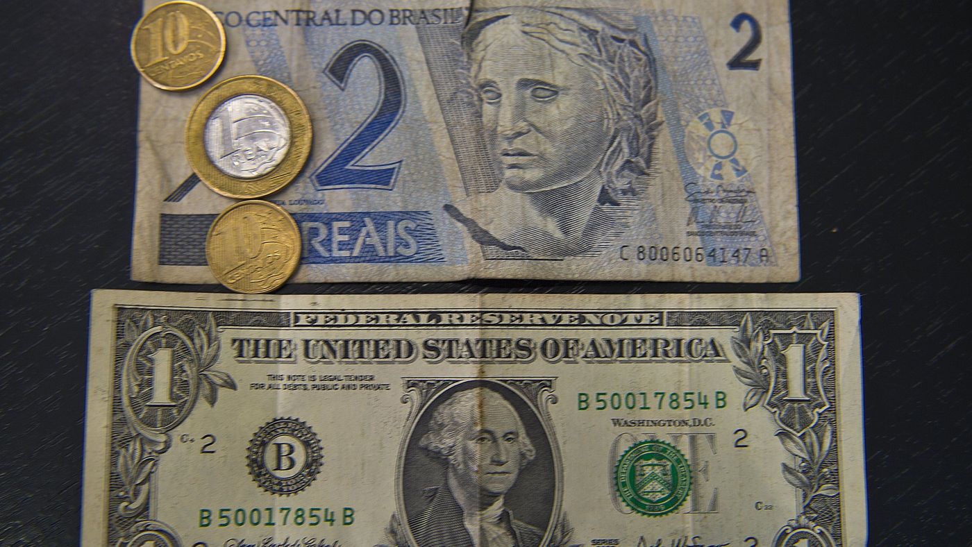 Brazilian real weakens to nearly 4 reais to the dollar, BBC News