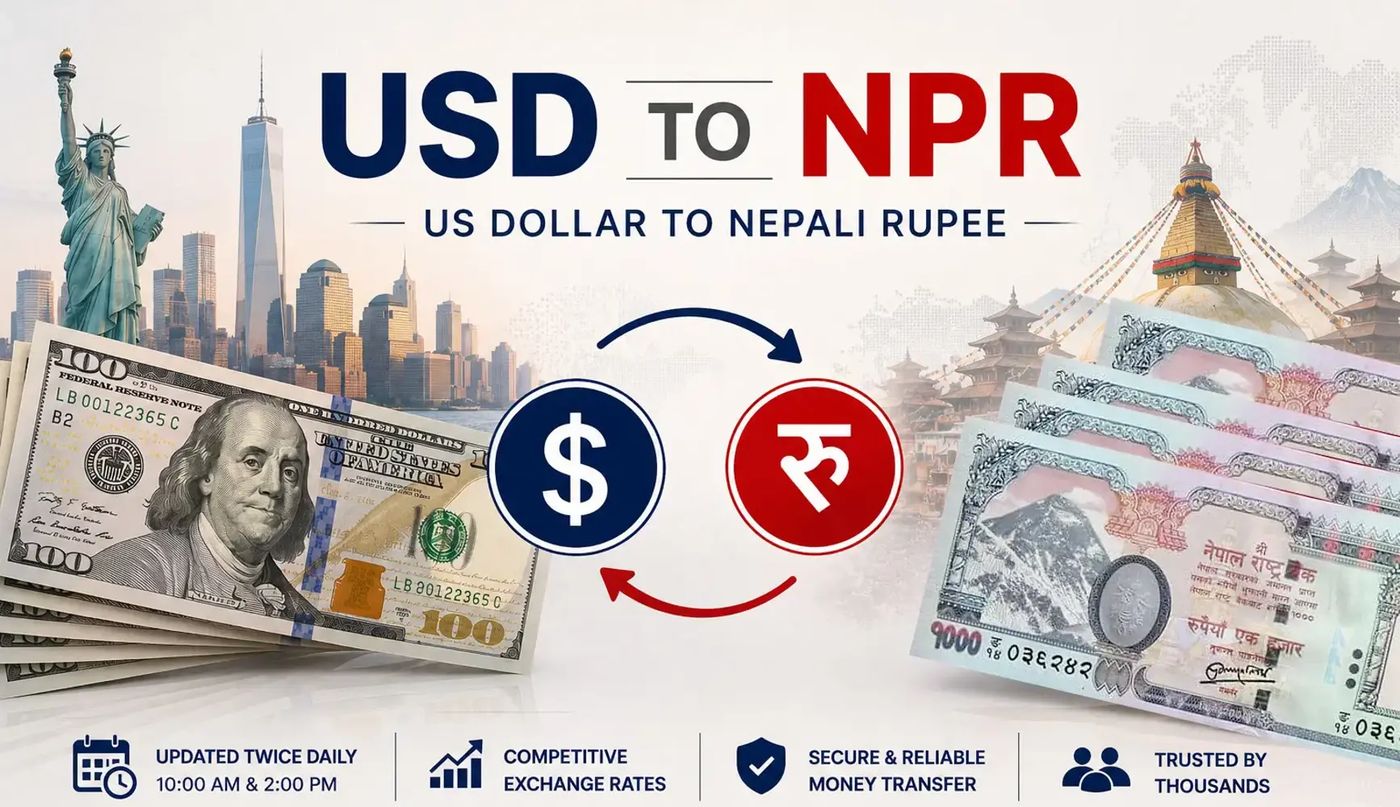 USD to NPR Exchange Rate Today | US Dollar to Nepali Rupee Converter, City  Express Money Transfer and Remittance