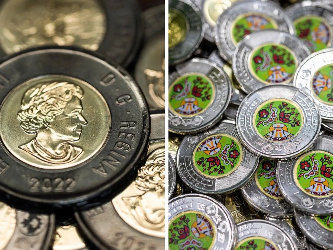 19 pièces canadiennes rares que vous pouvez trouver dans votre monnaie, comme un deux dollars vert et un dix sous bleu, Narcity