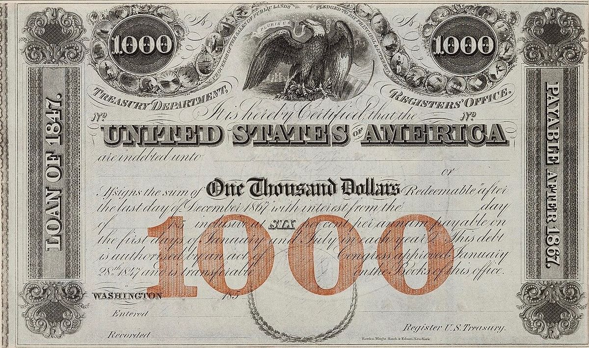 U.S. Government Loan for the Mexican-American War